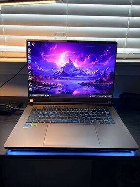 ASUS Laptop in Silver with Blue Backlit Keyboard